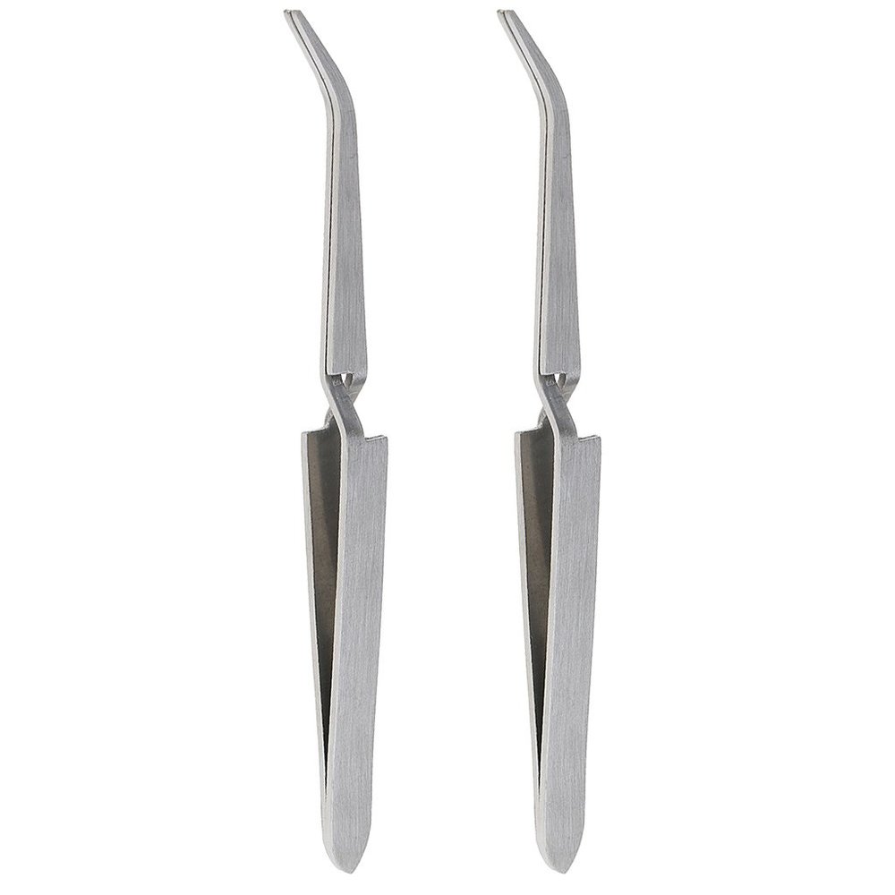 2pcs Stainless Steel Nail Repair-Clamp Tweezer Nail Art Multi Function Pincher Product Statistics Code -2311
