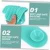 CALLARON 2pcs Watermelon Scrub Pad Makeup Brush Cleaner Silicone Brush Cleaning Mat view 3
