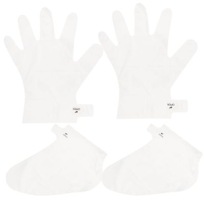 Baluue 2Pcs Exfoliating Hand and Foot Mask Vitamin E Moisturizing Gloves for Dry Skin Whitening and Cuticle Removal Lightweight Breathable for Hands and Feet Care