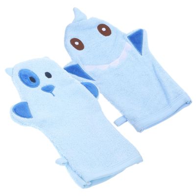 BCOATH 2pcs Exfoliating Bath Mitts Animal Design for Girls Shower Gloves Bath Mittens Easy to Use
