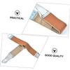 DEARMAMY Dual Layer Cowhide Razor Sharpening Strop Strap 2Pcs Professional Shaver Sharpener Tool for Home Use Adjustable Length for Barbers and Personal Grooming Random Color view 3
