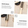 DEARMAMY 3pcs Boar Bristle Beard Brush Set Dual-sided Grooming Tools for Men Small Medium Large for Shaping Cleaning and Styling Facial Hair Barber Salons Home Use view 4
