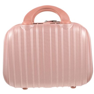 Beaupretty 1pc Makeup Suitcase Storage Box Portable Travel Bag Fashion Jewelry Bag Essential Oil Holder Multi-purpose Travel Accessories
