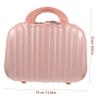 Beaupretty 1pc Makeup Suitcase Storage Box Portable Travel Bag Fashion Jewelry Bag Essential Oil Holder Multi-purpose Travel Accessories view 2