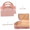 Beaupretty 1pc Makeup Suitcase Storage Box Portable Travel Bag Fashion Jewelry Bag Essential Oil Holder Multi-purpose Travel Accessories view 4