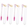 LOLIPPYY 4pcs Rhinestone Eyelash Brush Keychain Tubes Portable Makeup Applicator for Beauty Enthusiasts for Travel and Daily Use view 1
