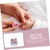 BESPORTBLE Boy Girl Nail Clipper Nail Scissors Newborn File Kit Boy Girl Care Tools Grooming Pink view 3