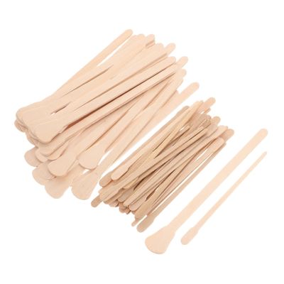 LIFKOME 200pcs Wooden Waxing Sticks Wax Sticks for Hard Wax for Waxing Facial Nose Hair Removal Tool Spa Supplies