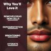 Lip Scrub with Sugar, Pumice & Vitamin E for Dark & Chapped Lips, Brightening & Repair, 10g view 3