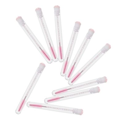 CALLARON 10pcs Eyelash Brush for Women Portable Makeup Applicator Lightweight Eyelash Wands for Travel Daily Use for Beginners Makeup Artists