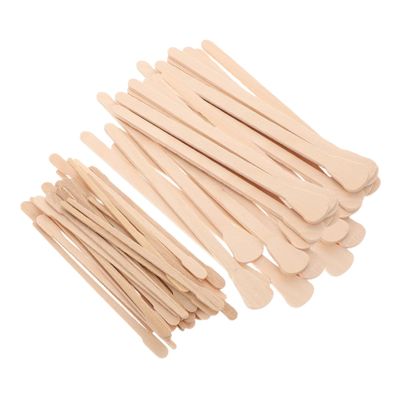 VICASKY 200pcs Facial Waxing Sticks Hair Removal Tool Wooden Wax Applicator Sticks for Nose Waxing Spatulas for Spa Use