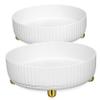Alipis 2pcs Makeup Skincare Storage Box Rotating Organizer Material Easy Clean Desk Bathroom view 1