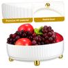 Alipis 2pcs Makeup Skincare Storage Box Rotating Organizer Material Easy Clean Desk Bathroom view 4