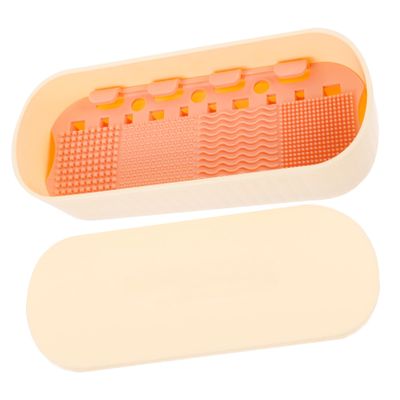 GLEAVI Makeup Brush Cleaner Box for Women Portable Cleaning Tool for Cosmetics Brushes Easy and Makeup Tool Cleaner Storage
