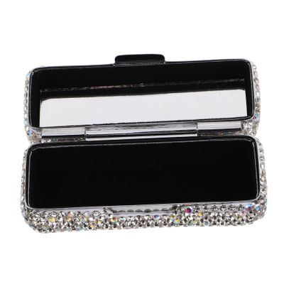 Beaupretty Travel Lipstick Storage Case Makeup Organizer Mirror Lipstick Holder for Purse Lip Gloss Organizer