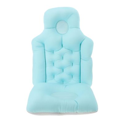 Anneome Full Body Bath Pillow Cushion with Anti-Slip Design Detachable Bath Mat for Adults Boy Girl Comfortable Support for Bathtubs Spa and Home Use Charming Blue Color