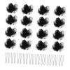 OATIPHO 1set Crochet Bun for Dancers Elastic Mesh Hair Nets for Women Hairnets Shaped Clips Breathable Hair Accessories for Buns for Parties and view 1