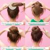 HONITANO 15pcs Donut Bun Maker Set Nylon Hair Doughnut Forms for Women Invisible Styling Tools for Hair Buns for DIY Updos and view 4