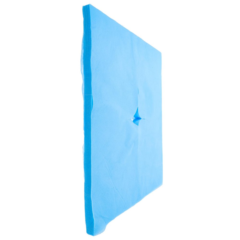 COLLBATH 100Pcs Disposable Face Pillow Covers for Massage Bed Thicker Non-Woven Headrest Towels Holes for Salons and Spas