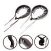Baluue 2pcs Rhinestone Bun Clip Hair Claws Clips Bun Holder Women Hair Accessories Glitter view 3