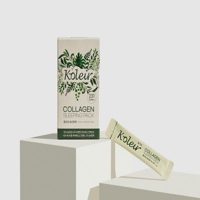 EllieLove Mom Koleur Collagen Sleeping Pack  15 Stick Packs with Niacinamide and Adenosine for Overnight Moisturizing Care