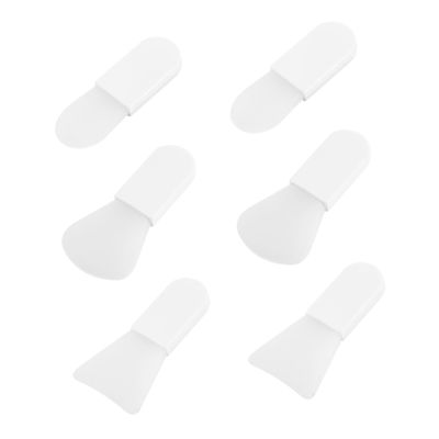 ERINGOGO 6Pcs Silicone Face Mask Brush Set Mini Applicators for Cream Masks Suitable for Skin Types for Spa and Home Use