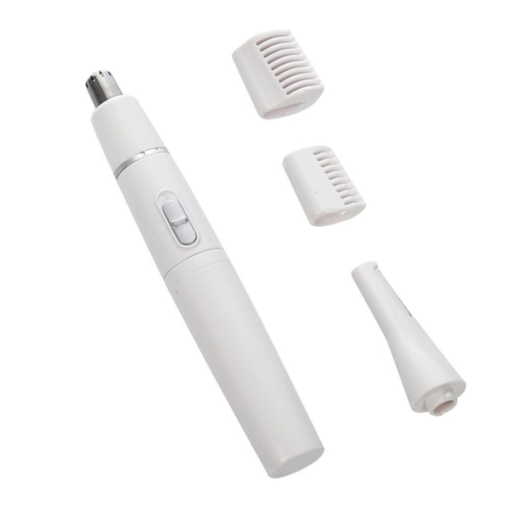 GALPADA 2-in-1 Electric Eyebrow Trimmer and Nose Hair Remover Rechargeable Face Shaver for Men and Women Portable Pen Shape Grooming Tool Precision Blades