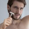 DONFAMDS Manual Beard Shaver Handle Hair Removal Razor Men Electric Razor for Beard Safe Comfortable view 2