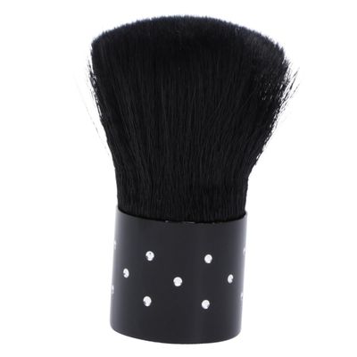 SAFIGLE 3Pcs Portable Manicure Brush Fluffy Mushroom Dust Brush for Nail Art Cleaning for Salon Home Use Black Color Makeup Tool for Cosmetics Application