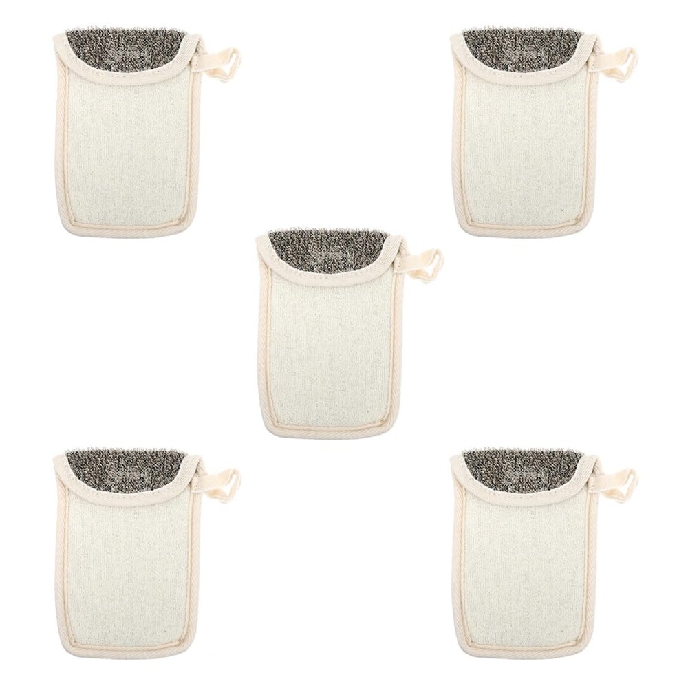 DEARMAMY 5pcs Soap Storage Bags Soap Net Pouches for Quick Drying and Hanging for Bath Supplies