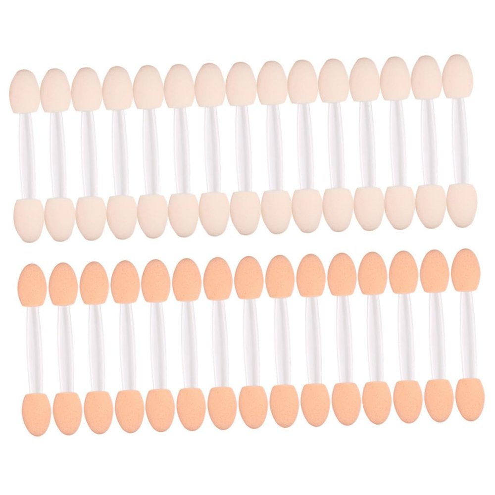 SHERCHPRY 30pcs Makeup Eyeshadow Brush Kit Double-ended Sponge Brush for Natural to Dramatic Looks Travel-friendly