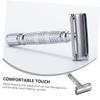 CTIRCHIU Double-Edged Safety Razor for Men Manual Shaving Cutter Ergonomic Handle for Beard Grooming and Shaping view 3