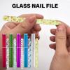 5Pcs Glass Nails File with Case Crystals Nails File Buffer Glass Fingernail Files Cuticles Pusher Manicure Set for Women view 2