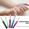 5Pcs Glass Nails File with Case Crystals Nails File Buffer Glass Fingernail Files Cuticles Pusher Manicure Set for Women view 4