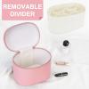 YFGBCX Makeup Bag Vanity Case with Removable Divider Travel Toiletry Bag Portable Cosmetic Bag Makeup Organizer Case view 4