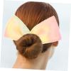 Twisting Bowknot Hairbands 3Pcs Iron Wire Hair Bun Maker for Women view 4