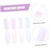 BAZEITFLOW 8Pcs Nail Cleaning Brush Set Ergonomic Fingernail Scrubber for Manicure Stiff Bristle Tool for Men Women for Nail Art and Dust Removal view 3