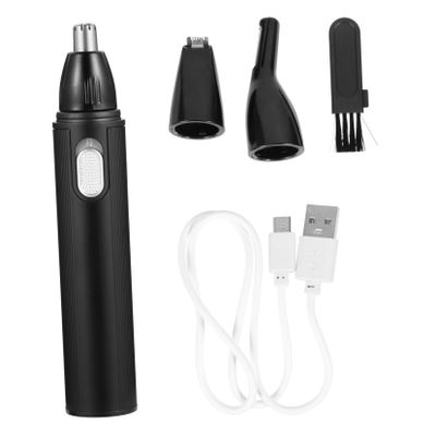 PACKOVE 1set Rechargeable Nose Hair Trimmer for Women Hair Removal Tool for Nose Eyebrows and Ears Ergonomic Design Compact Black