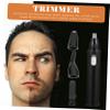 PACKOVE 1set Rechargeable Nose Hair Trimmer for Women Hair Removal Tool for Nose Eyebrows and Ears Ergonomic Design Compact Black view 4