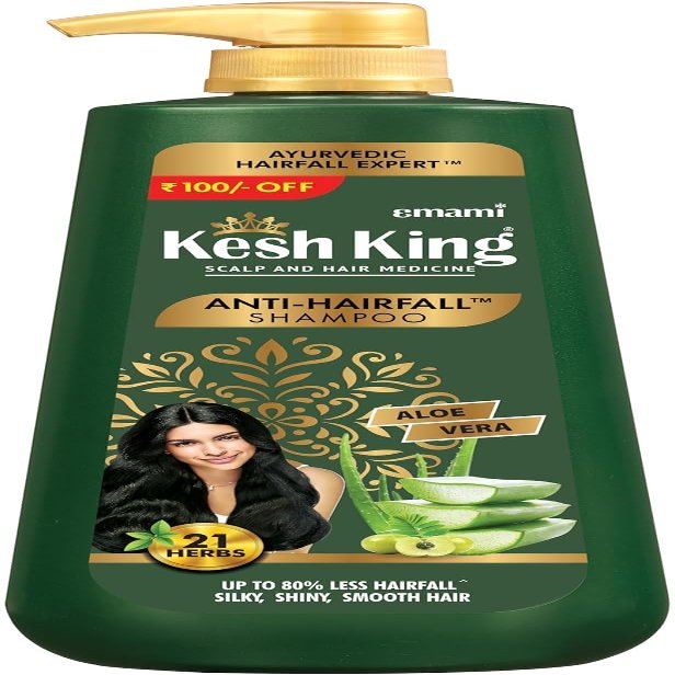 Ayurvedic Anti-Hairfall Shampoo | Reduces hairfall | 21 Ayurvedic herbs | No Paraben & No Silicon | Enriched with Aloe Vera, Bhringraja & Amla | 600 ml | 20.3 fl oz
