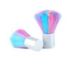 CALLARON 2PCS Rainbow Nail Dust Brush Set Short Handle Cosmetic Powder Brush for Nail Art Cleaning Suitable for Manicure and Makeup view 1