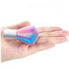 CALLARON 2PCS Rainbow Nail Dust Brush Set Short Handle Cosmetic Powder Brush for Nail Art Cleaning Suitable for Manicure and Makeup view 3