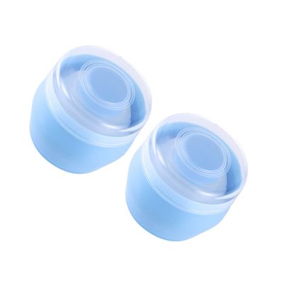 ARTSEWPLY 2pcs Talcum Powder Puff Case Plush Material Powder Puff Container Soft Dusting Applicator for Gentle Skin Care for After-Bath Use Compact Travel