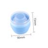 ARTSEWPLY 2pcs Talcum Powder Puff Case Plush Material Powder Puff Container Soft Dusting Applicator for Gentle Skin Care for After-Bath Use Compact Travel view 2