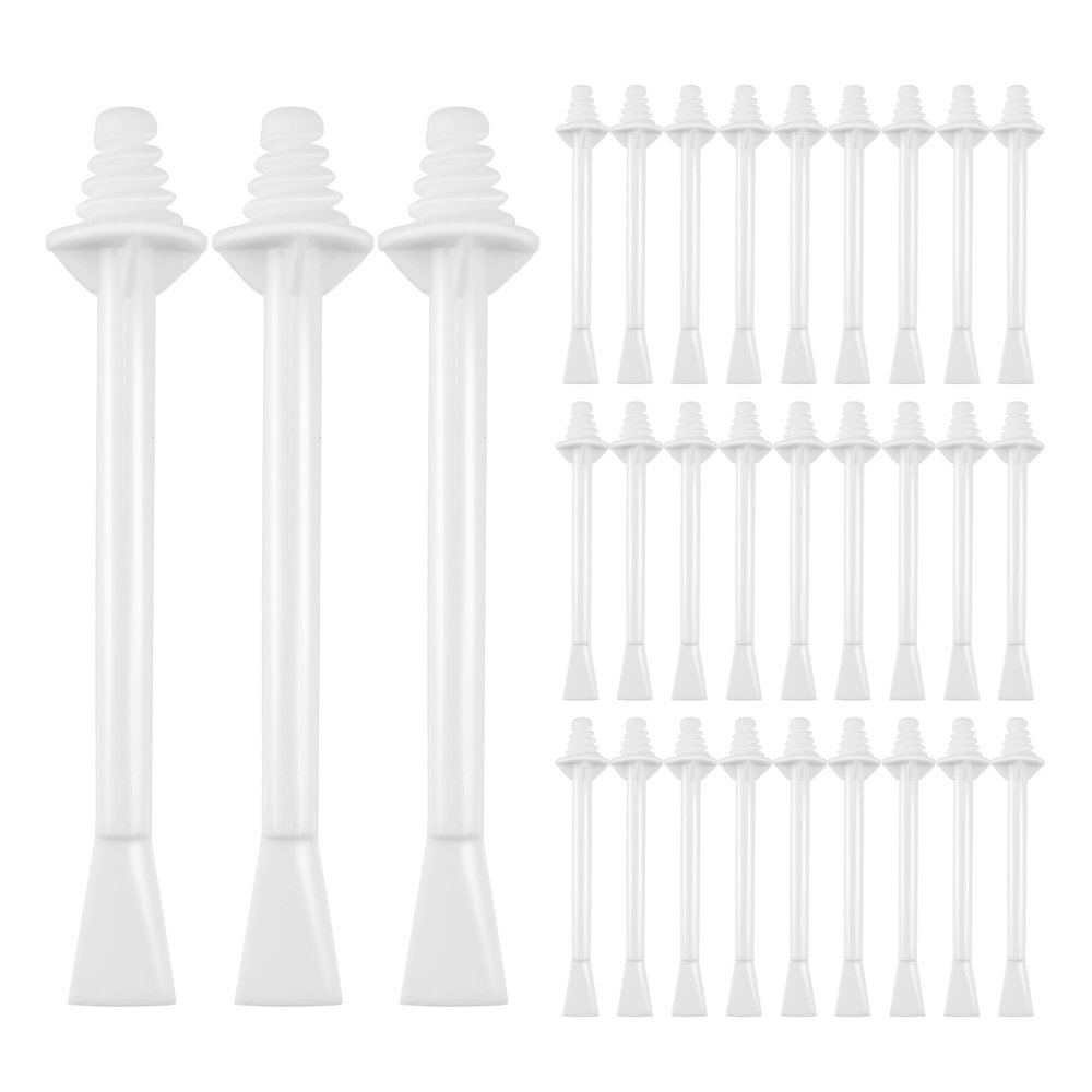Quacc 30 PCS Plastic Nose Wax Sticks Dual-End Wax Applicator Sticks Nasal Wax Spatulas Strips for Cleaning Nose, Eyebrow, Facial Hair