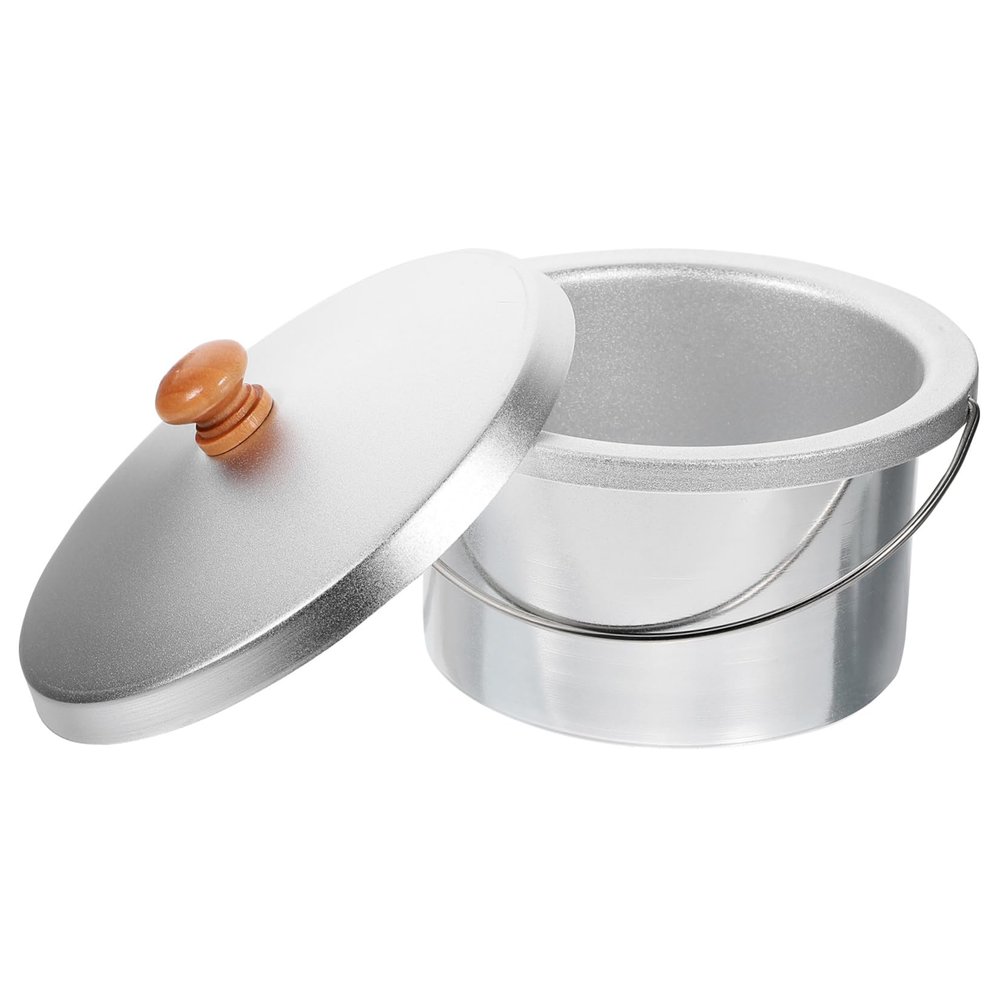 Alipis Wax Melting Container with Lid Iron Wax Pot for Hair Removal Nonstick Design Capacity for Home and Salon Use Practical Waxing Supply