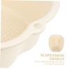 Baluue Thick Foot Bath Basin 3PCS Reusable Plastic Foot Soak Tub Massage Features for Home and Travel Handle view 4