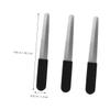 Baluue 3pcs Double-Sided Stainless Steel Nail Files for Natural Nails Sturdy Manicure and Pedicure Tools Easy to Use for Home or Salon view 4