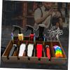 LOORGVEL 1pc Hairdressing Tools Holder Barber Trimmers Stand Wooden Hair Clipper Storage Rack Haircut Scissors view 4