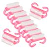 Ipetboom 12pcs Hand Grip Nail Brush for Fingernail and Toenail Cleaning Durable Non-slip Handle for Manicure and Pedicure for Home and Salon Use view 1